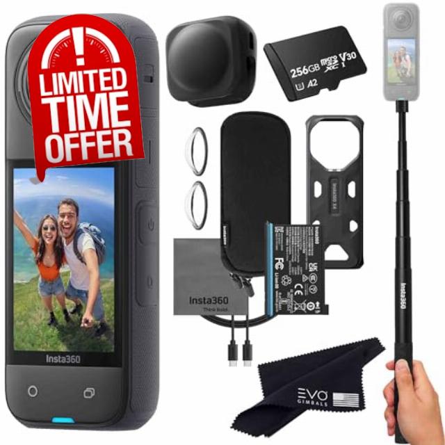 Insta360 X4 Basic Bundle-8K Waterproof 360 Action Camera with 1/2" 48MP Sensors