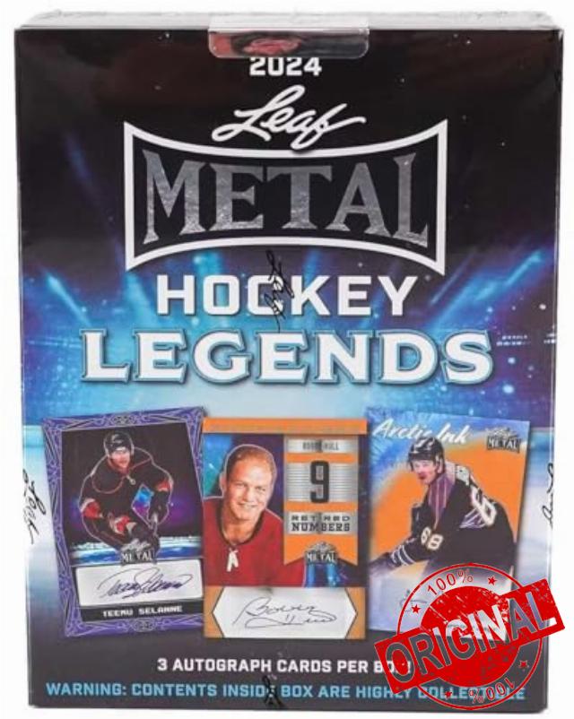 2024 Leaf Metal Hockey Legends box (3 autograph cards/bx)