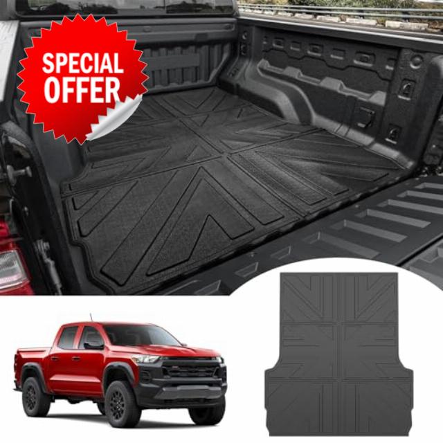 Truck Bed Mat for 2023 2024 Chevy Colorado/GMC Canyon 5FT Bed Liner All Weather Protection TPE Bed Cargo Mat Rear Trunk Mat for 23-24 Chevrolet Colorado/GMC Canyon Pickup Accessories
