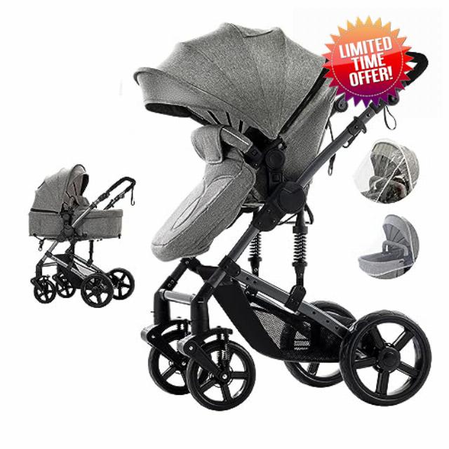 2 in 1 Baby Bassinet Stroller