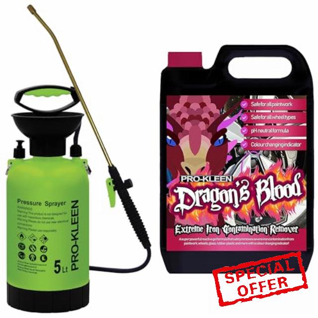 Pro-Kleen Dragon's Blood Extreme Iron Contamination Fallout Remover 5L - For all Wheels