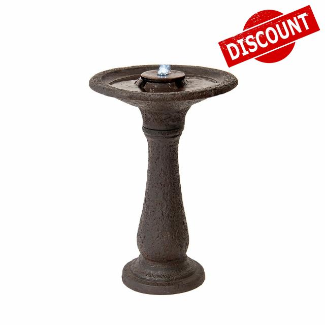 XBrand 23.43" H Resin/Stone Powder/Glass Fiber 1 Tier Water Fountain for Outdoor Décor