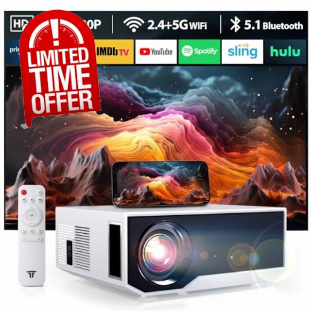Projector with WiFi and Bluetooth