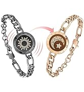 TOTWOO Long Distance Touch Bracelets for Couples, Vibration & Light up for Love Couples Bracelets...