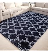 lekeplus Area Rugs Living Room Bedroom Soft Rug Modern Fluffy Super Soft Thick Pile Non-Linting R...