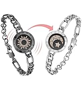 TOTWOO Long Distance Touch Bracelets for Couples, Vibration & Light up for Love Couples Bracelets...