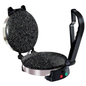 9 inch with Free Roti Warmer and Removable Handle The automatic Stainless Steel Non-Stick Electric machine to make Indian style Chapati