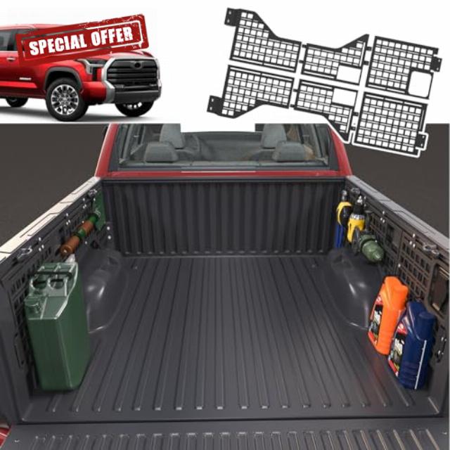 Side Bed Molle Panel Compatible with 2022-2024 Toyota Tundra 5.5FT Bed Molle System Replacement for 2022-2024 Toyota Tundra Accessories