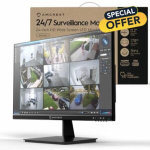 Amcrest 24/7 Surveillance Video Monitor Screen