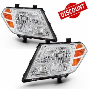 2Pcs Headlight Assembly Compatible with 2009-2020 Nissan Frontier Truck Headlights Headlamp Driver Passenger Side