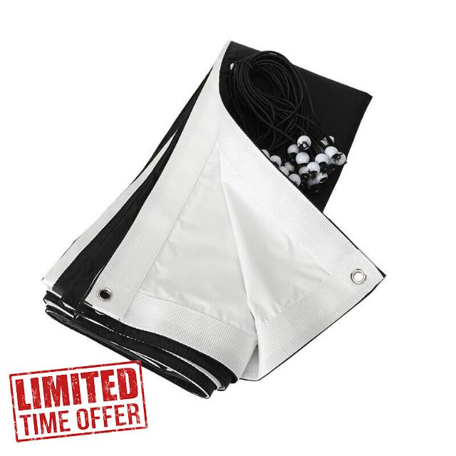 8'x8' 2.4x2.4m Ultra Bounce White/Black Reversible Overhead Fabric