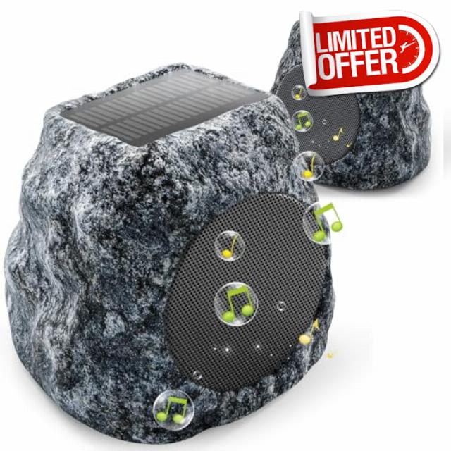 Outdoor Rock Bluetooth Speakers - 60W Deep Bass IPX7 Waterproof Speaker