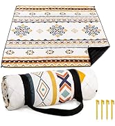 Aptliton Picnic Blanket, 200 x 200 cm, Large Waterproof Picnic Mat with Carry Strap for Camping, ...