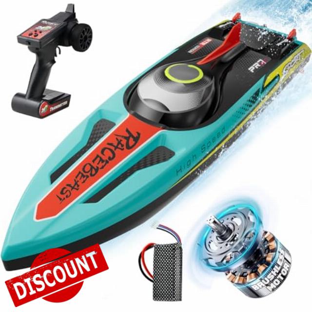 TOPCHOIC Brushless RC Boat 40+MPH