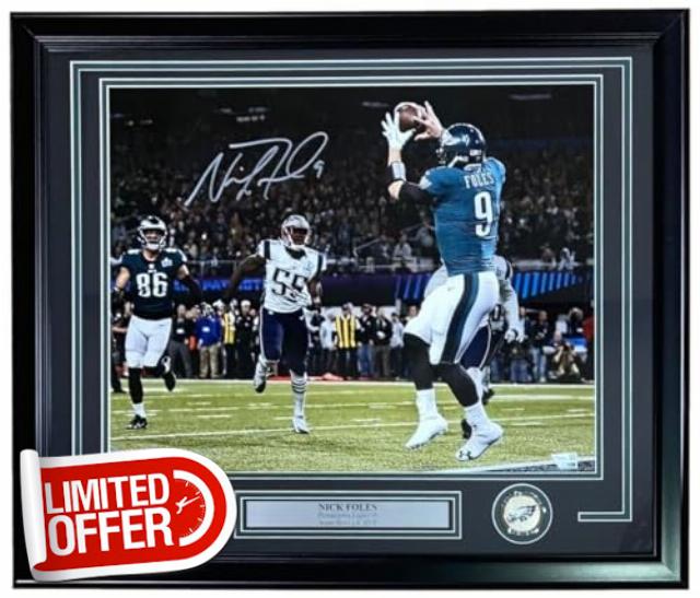 Nick Foles Signed Framed 16x20 Philadelphia SB52 Philly Special Photo Fanatics