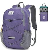 SKYSPER Foldable Hiking Backpack - 12L Small Travel Rucksack for Women Men Mini Lightweight Bagpa...