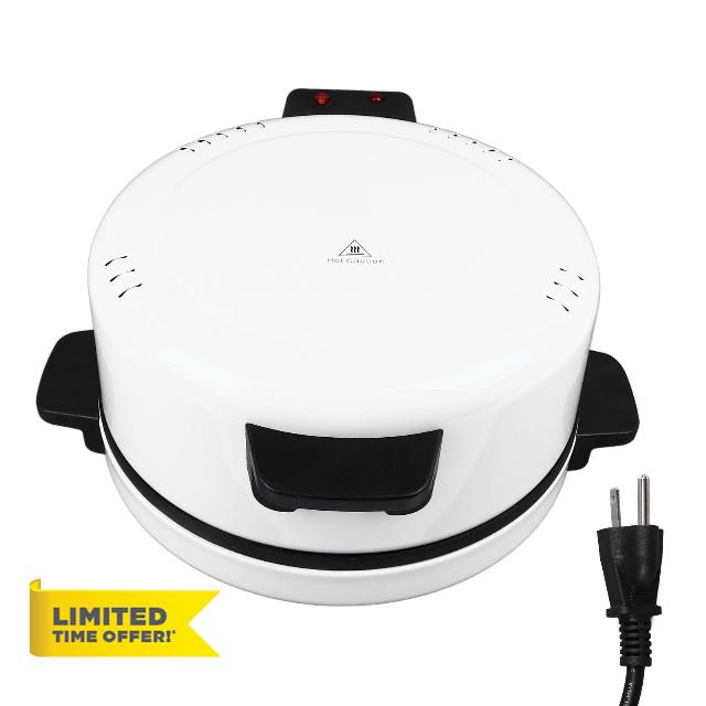2000W Electric Pizza Oven Outdoor Indoor Portable 12 Inch Countertop Pizza Maker Steak Machine Toaster (US Plug 110V)