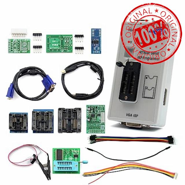 RT809F ISP Programmer LCD Usb Repair Tools With 1.8V Adapter Sop8 Test Clip Tssop8 Ssop8 EDID Cable ICSP Bios Adapters Bios Programmer Ki