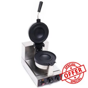 MSAIERPLR Electric Burger Maker Machine Nonstick Hamburger Press Baking Machine 1000W Commercial Waffle Maker Burger Waffle Maker Pancake Maker Machine for Household & Commercial Use