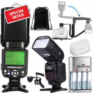 Speedlite Dedicated Electronic Flash Bundle for Canon EOS Rebel SL2