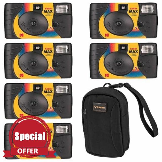 Max One-Time Use 35mm Film Camera (ISO-800) with Power Flash