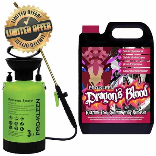 Pro-Kleen Dragon's Blood Iron Contamination Fallout Remover 5L - For all Wheels