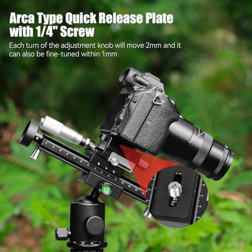 Quick Adjustment Close-Up and Macro Photography Precise Focus Rail