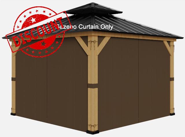 10-ft x 12-ft Gazebo Curtains
