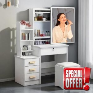 White Vanity Desk