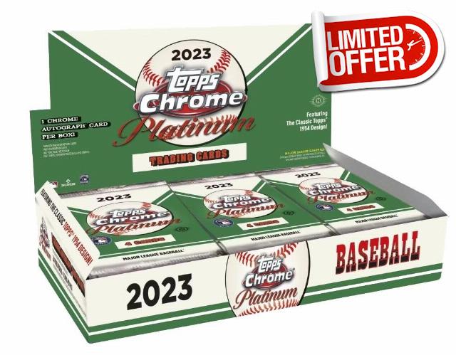 2023 Topps Chrome Platinum Anniversary Baseball Hobby Box - Factory Sealed