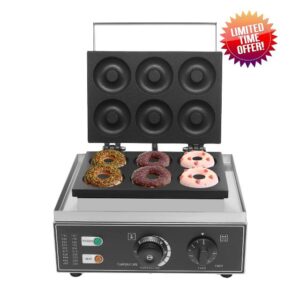Commercial Waffle Donut Machine 6 Holes