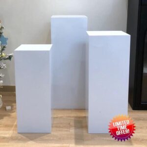 3Pcs Metal Display Pedestal Stand for Party