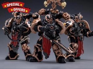 Warhammer 40K Black Legion Chaos Space Marines 1/18 Scale Figure Warband Set of 3