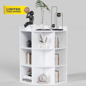 DMAITH Corner Cabinet Storage with USB Ports and Outlets