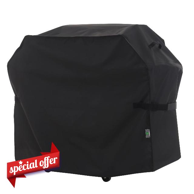 F&J Outdoors Heavy Duty BBQ Cover Waterproof UV Resistant Anti-ripping Anti-fading Barbecue Covers for 3-4 Burner Grill