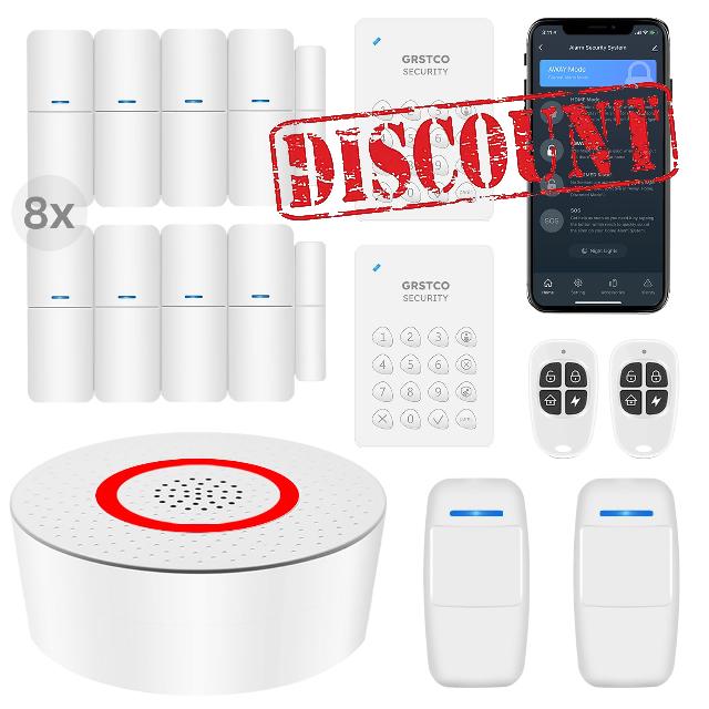 GRSICO Wireless Home Alarm System 15-Piece Kit
