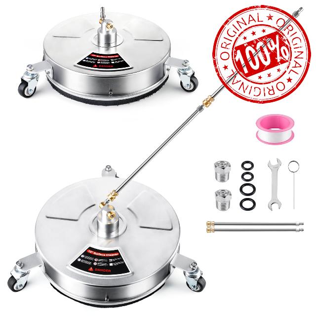 15" Pressure Washer Surface Cleaner 4000 PSI with 30 inches Extension Wand