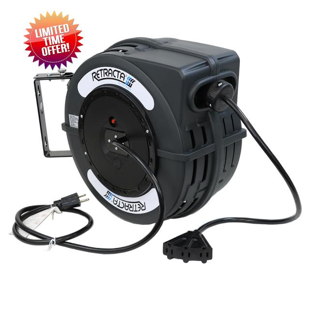 Macnaught Retractable Extension Cord Reel