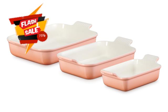 Le Creuset Stoneware Heritage Set 3 Rectangular Dishes