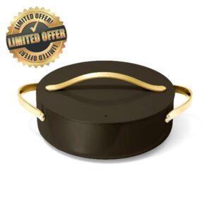 Caraway Rondeau - 6 Qt Non-Stick Pan with Lid - Free From Forever Chemicals - Perfect for Searing