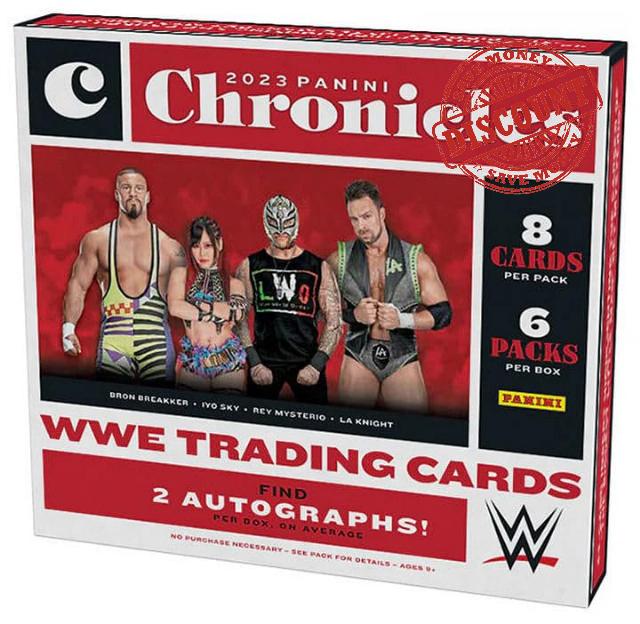 2023 Panini Chronicles WWE Wresting HOBBY box (6 pks/bx)