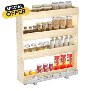 ROOMTEC Pull Out Cabinet Organizer with U Bracket