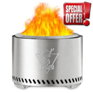 YEFU Smokeless Fire Pit 19 inch