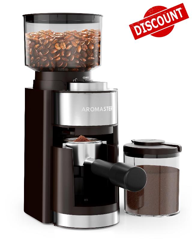Aromaster Burr Coffee Grinder Burr Grinders for Coffee Beans Espresso Grinder