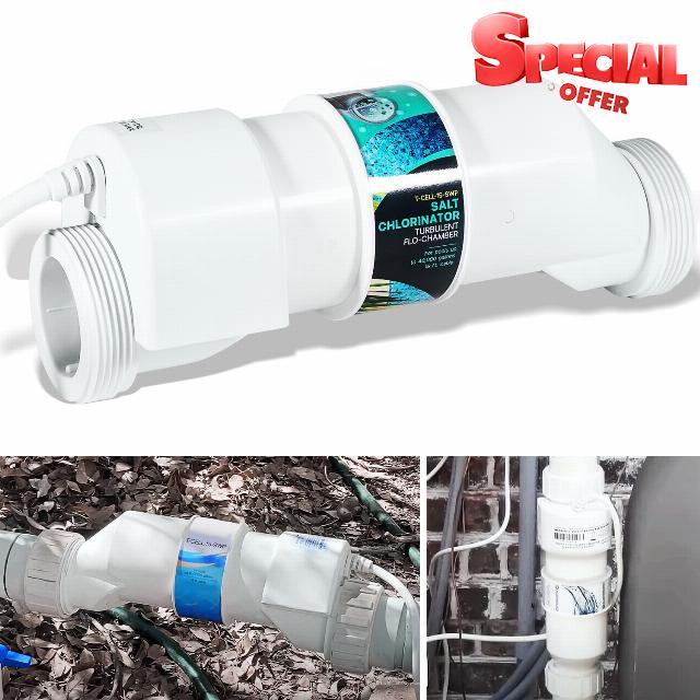 T-CELL-15-SWP Salt ChIorination Cell T 15 Replacement for Hayward TurboCell for In-Ground Swimming Pools up to 40