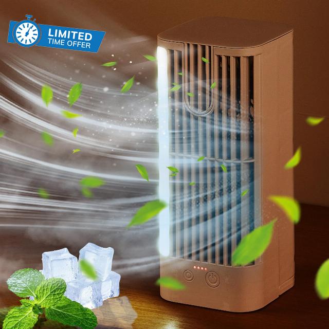 Desktop Cool Fan for Indoor - Household Small Conditioning Fan with Night Light