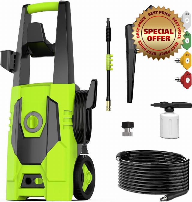 AgiiMan Electric Pressure Washer - 4800PSI Max 3.1 GPM Power Washer with 35FT Power Cord