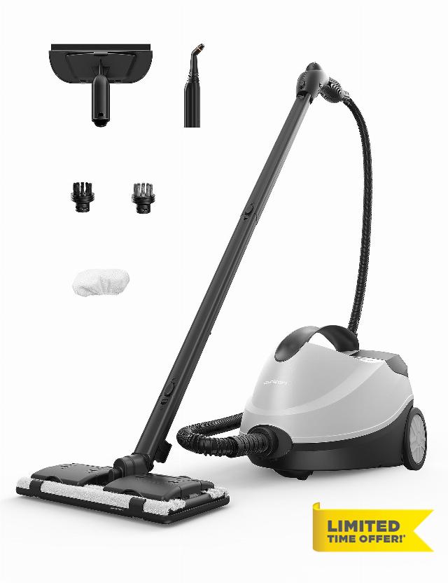 Aspiron Steam Cleaner Powerful Multipurpose Portable Heavy Duty Steamer for Carpets