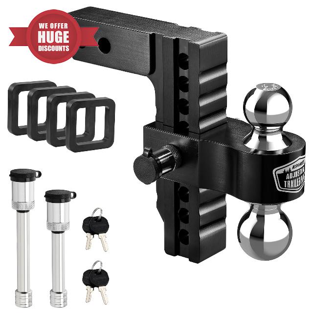 Kohree Adjustable Trailer Hitch Fit 2 Inch Receiver