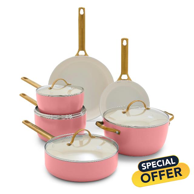 GreenPan Reserve 10 Piece Cookware Pots and Pans Set